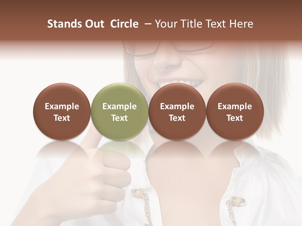 Successful Corporate Smiling PowerPoint Template