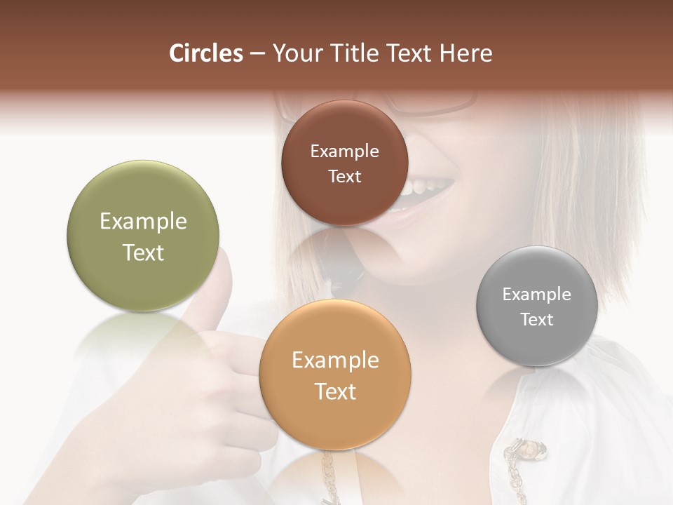 Successful Corporate Smiling PowerPoint Template