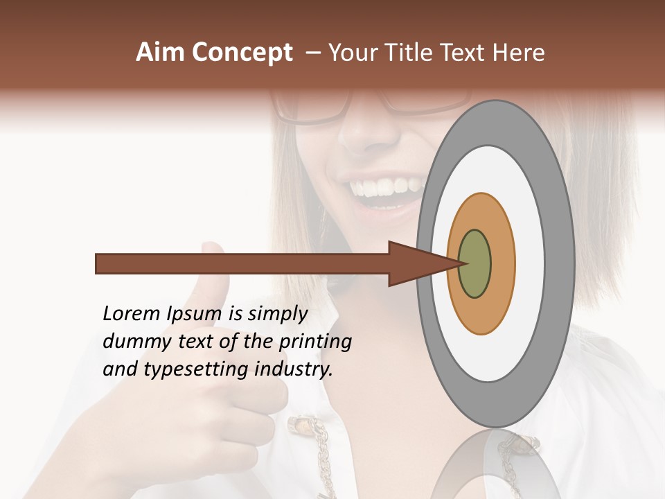 Successful Corporate Smiling PowerPoint Template