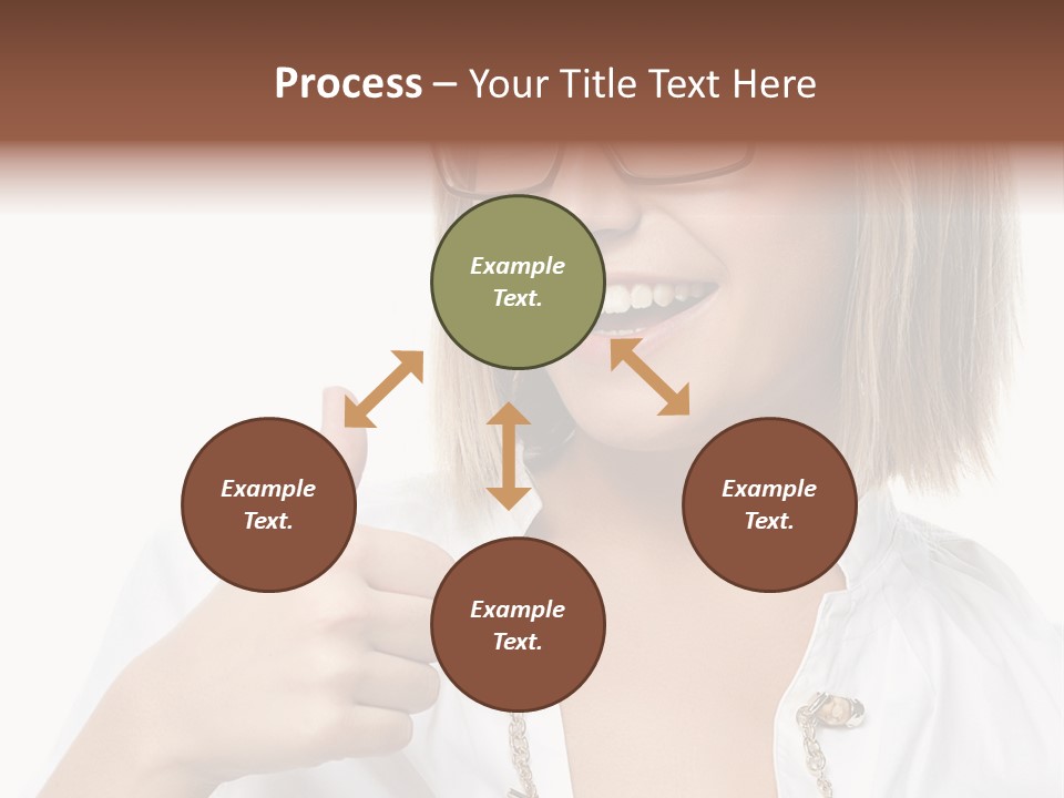 Successful Corporate Smiling PowerPoint Template