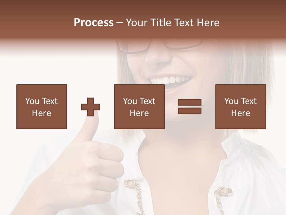 Successful Corporate Smiling PowerPoint Template