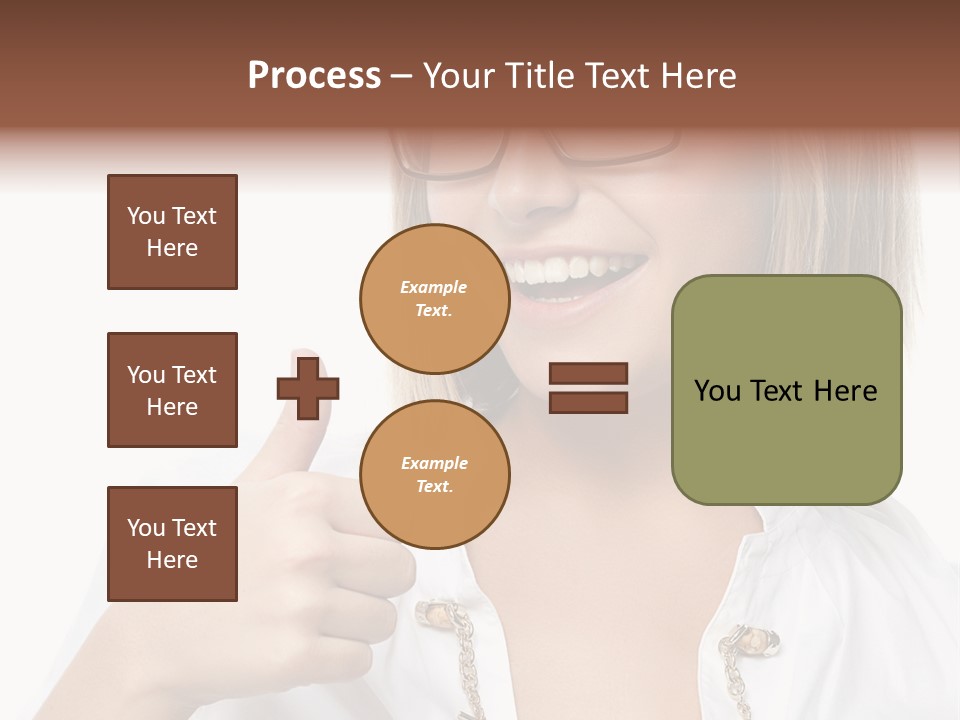 Successful Corporate Smiling PowerPoint Template