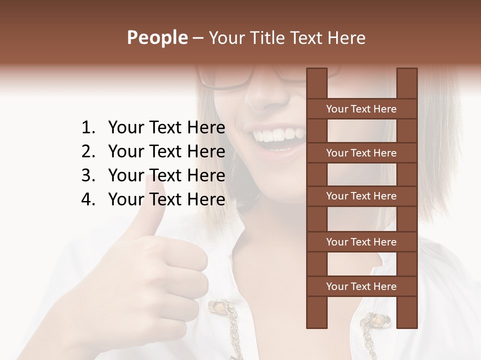 Successful Corporate Smiling PowerPoint Template