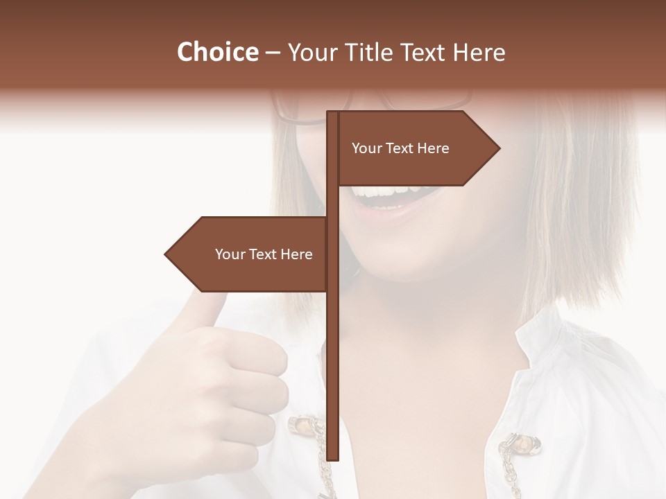 Successful Corporate Smiling PowerPoint Template