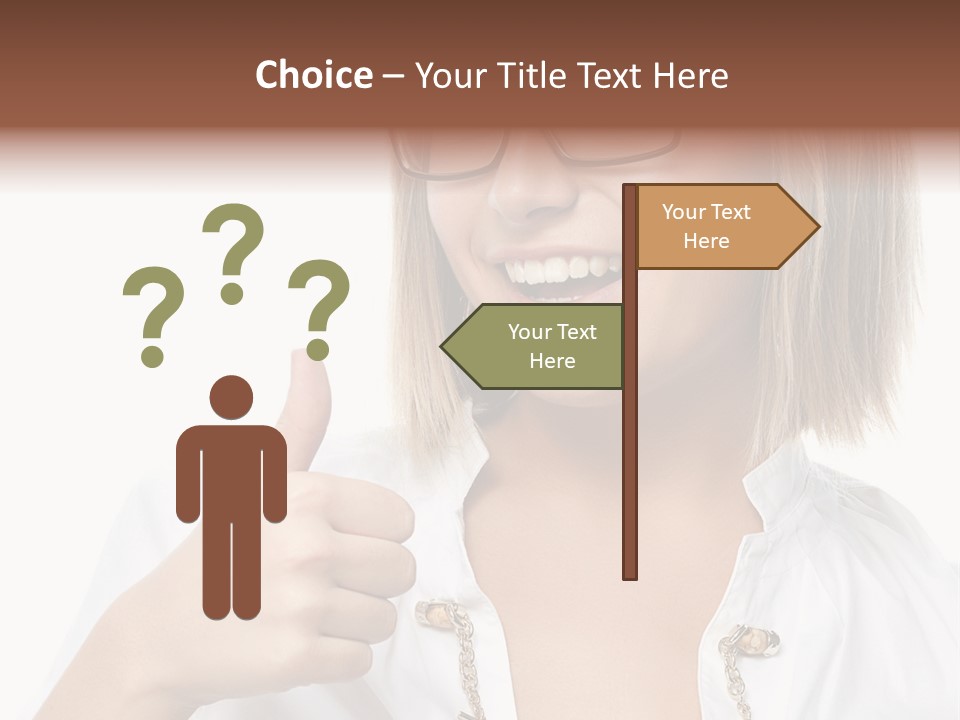 Successful Corporate Smiling PowerPoint Template