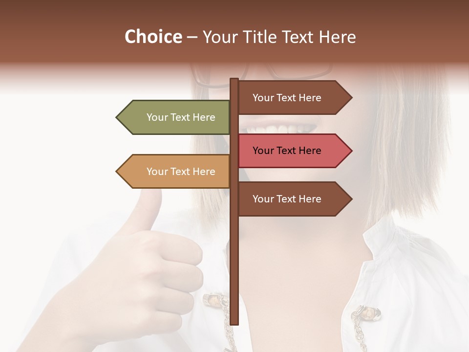 Successful Corporate Smiling PowerPoint Template