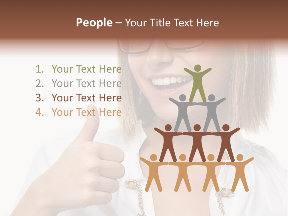Successful Corporate Smiling PowerPoint Template