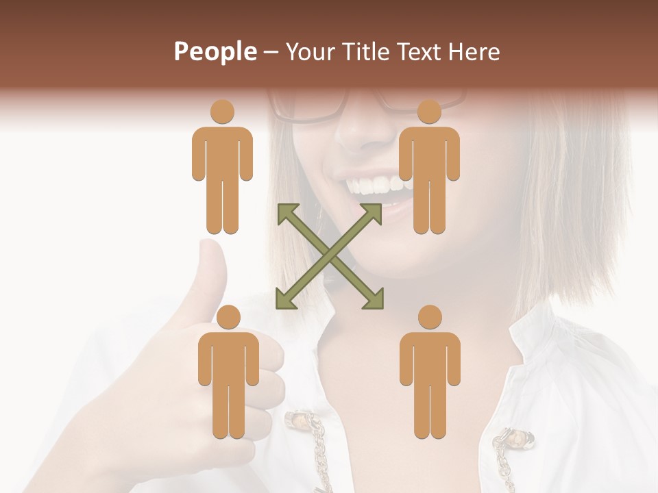 Successful Corporate Smiling PowerPoint Template