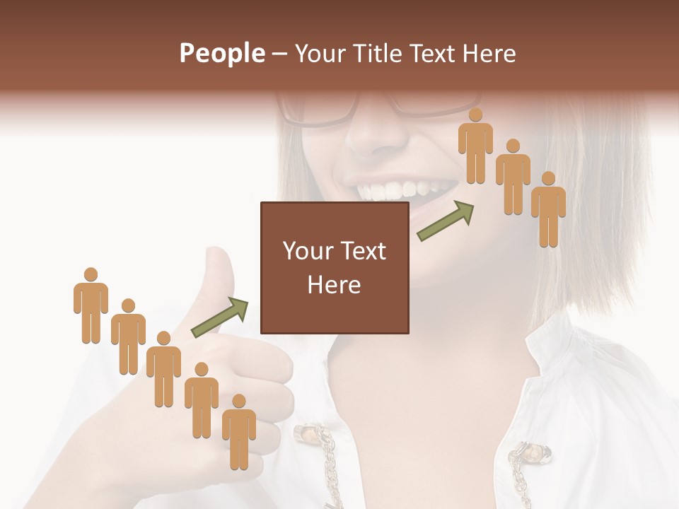 Successful Corporate Smiling PowerPoint Template