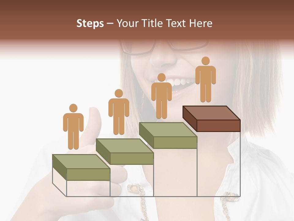 Successful Corporate Smiling PowerPoint Template