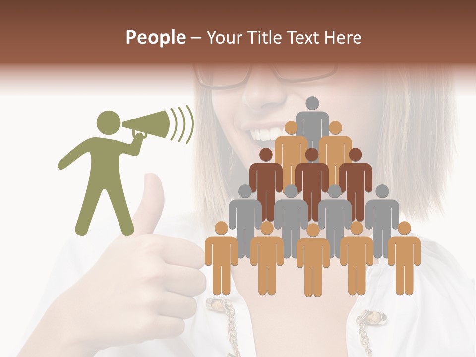 Successful Corporate Smiling PowerPoint Template