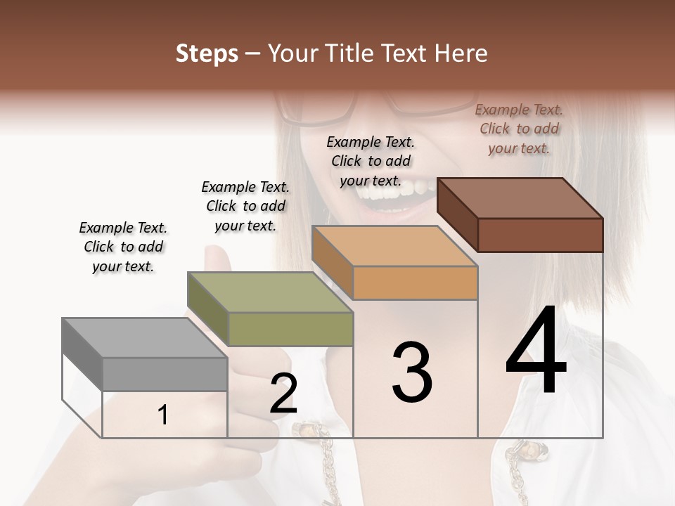 Successful Corporate Smiling PowerPoint Template