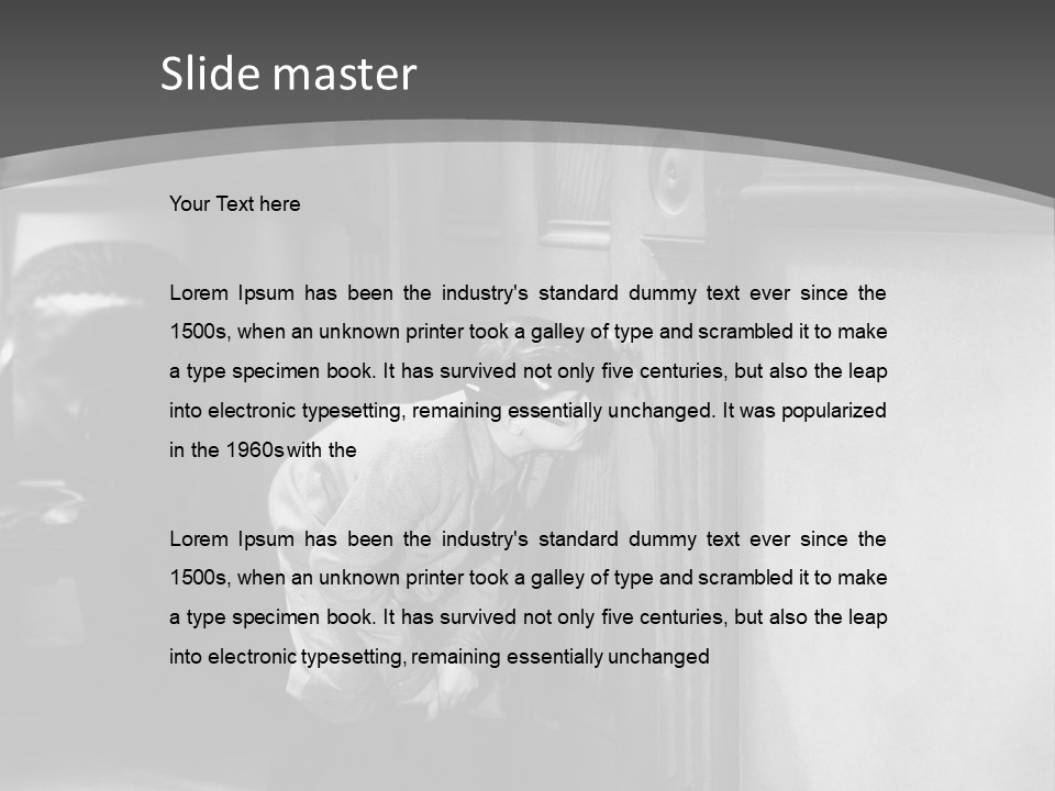 Male Furtive Teenage Boys PowerPoint Template