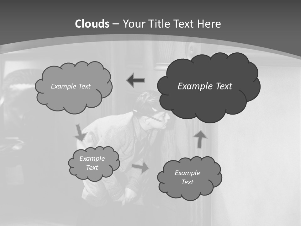 Male Furtive Teenage Boys PowerPoint Template