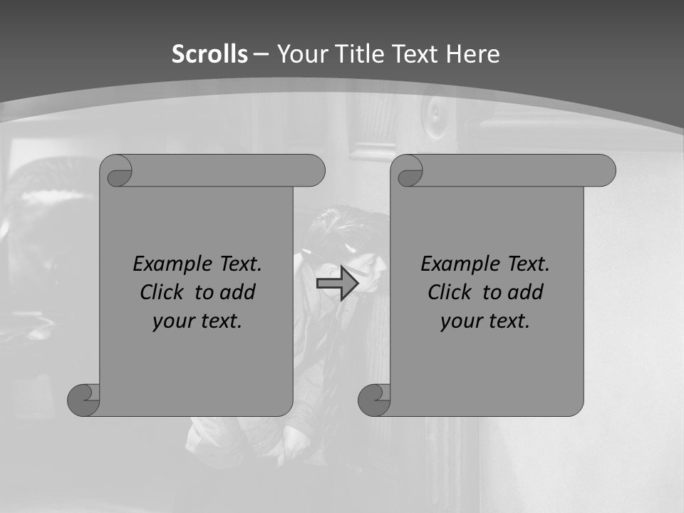Male Furtive Teenage Boys PowerPoint Template