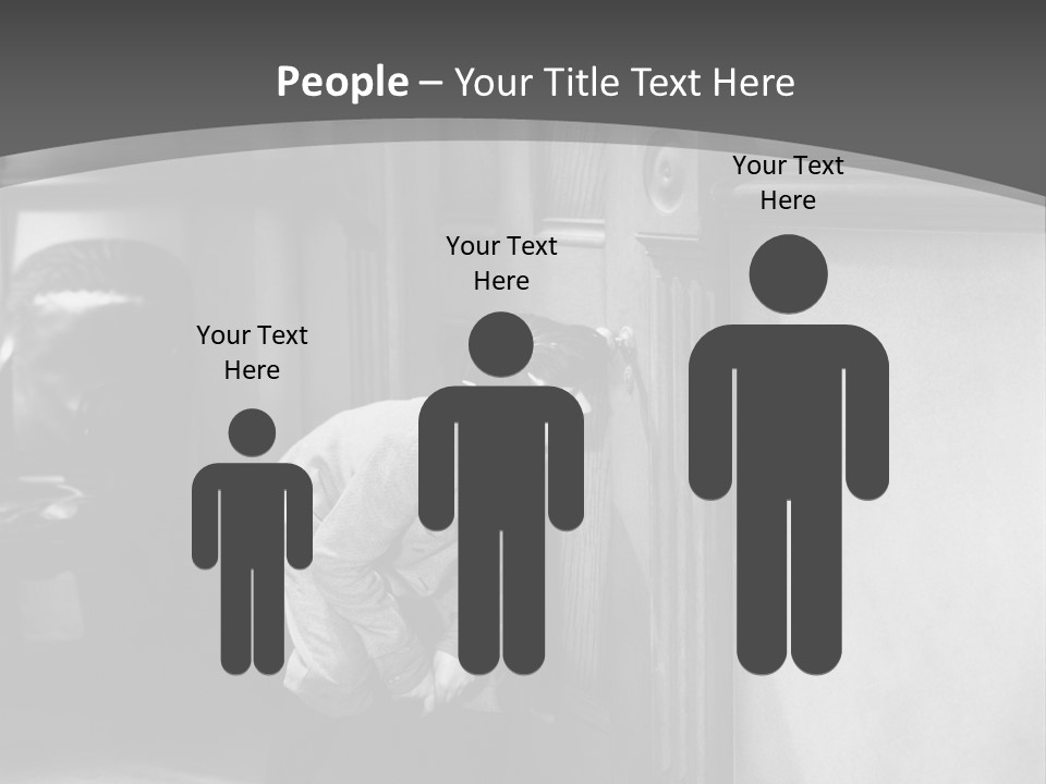 Male Furtive Teenage Boys PowerPoint Template