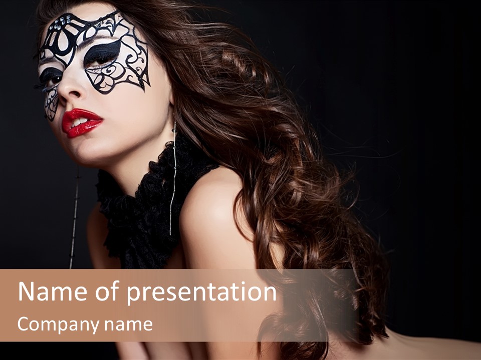 Show Portrait Eye PowerPoint Template