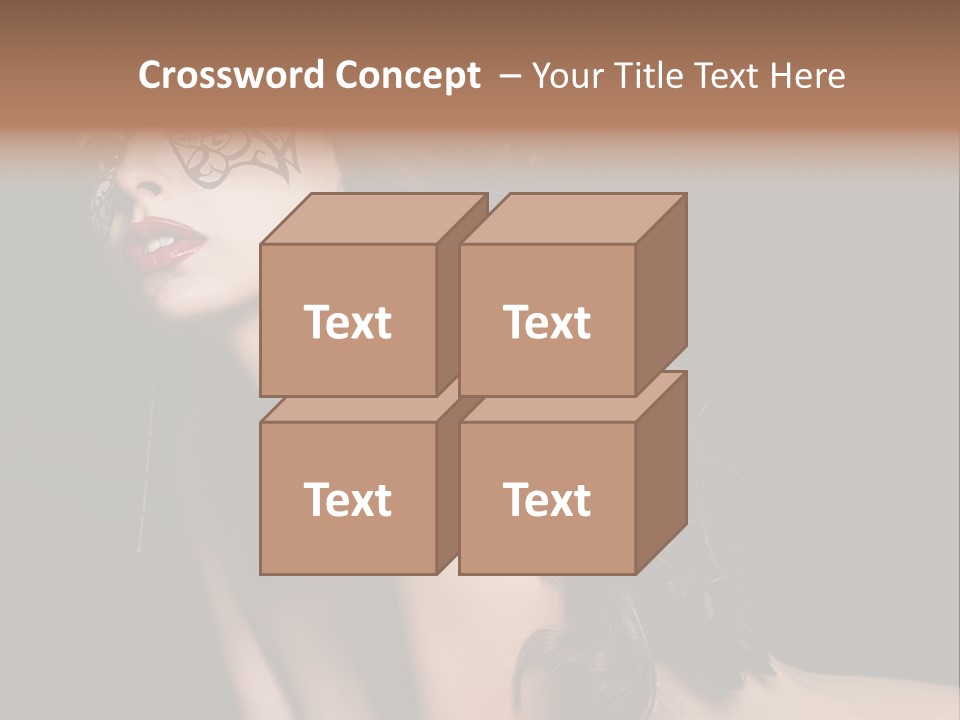 Show Portrait Eye PowerPoint Template