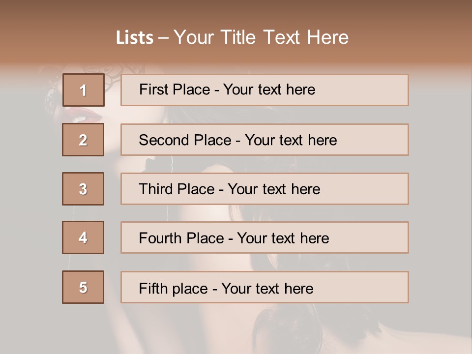 Show Portrait Eye PowerPoint Template