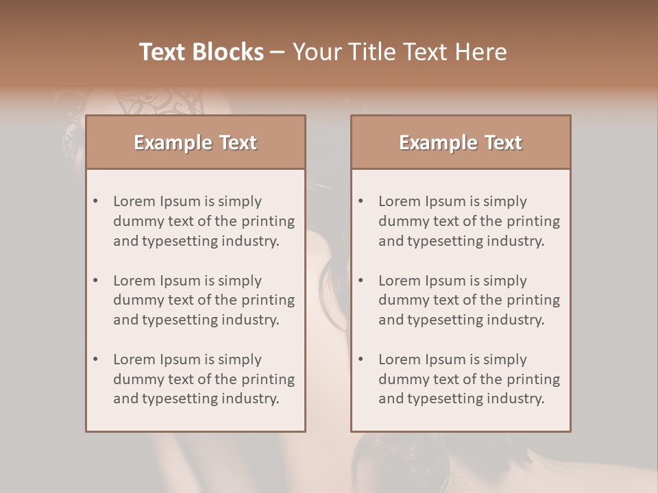 Show Portrait Eye PowerPoint Template
