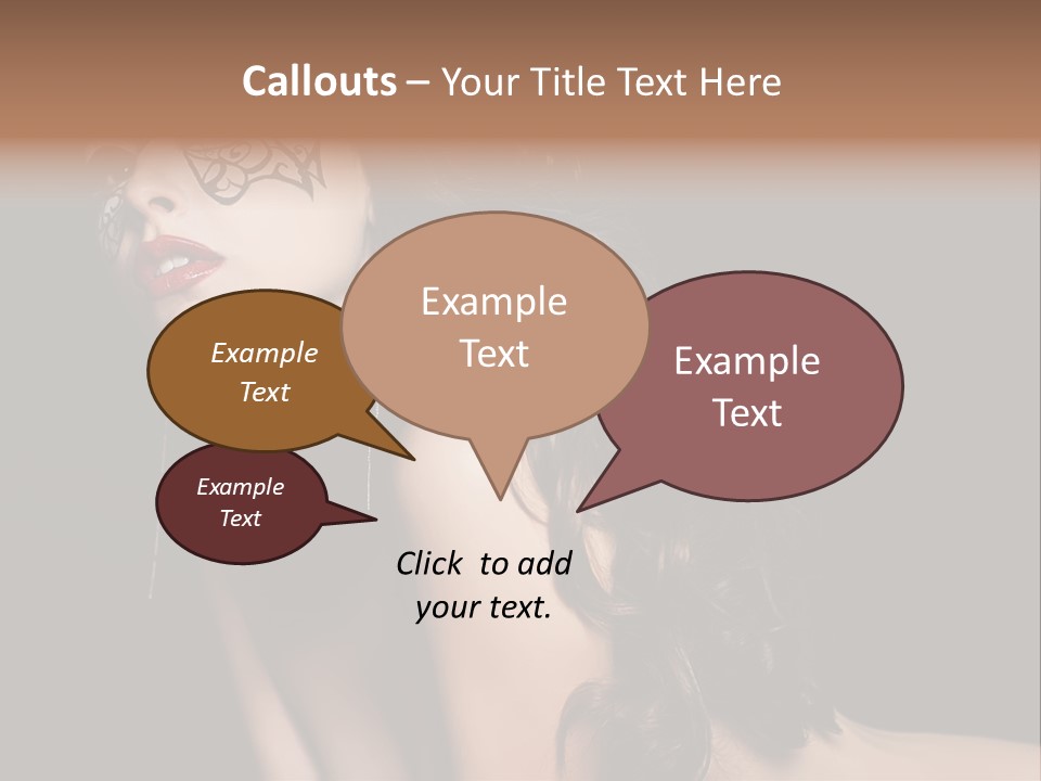 Show Portrait Eye PowerPoint Template