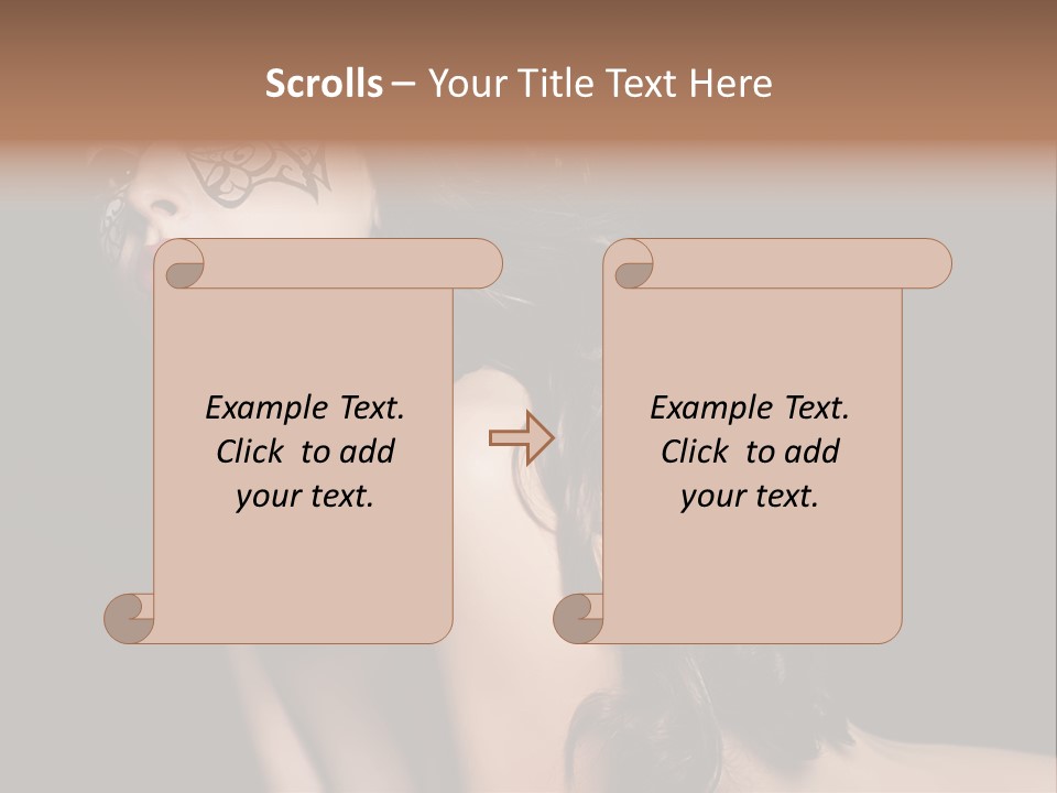 Show Portrait Eye PowerPoint Template