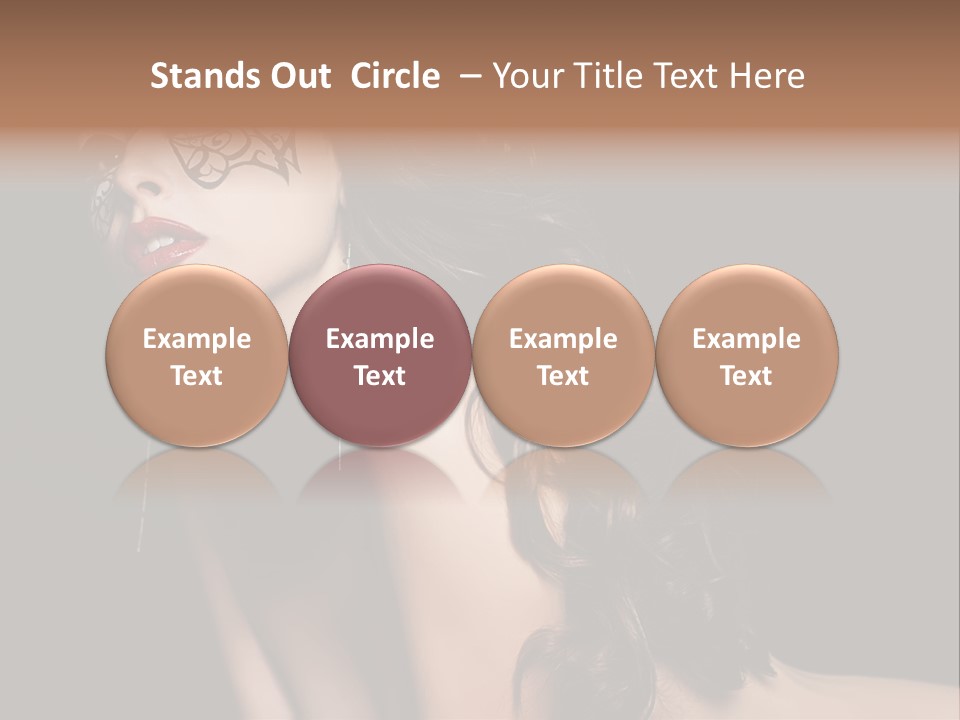 Show Portrait Eye PowerPoint Template