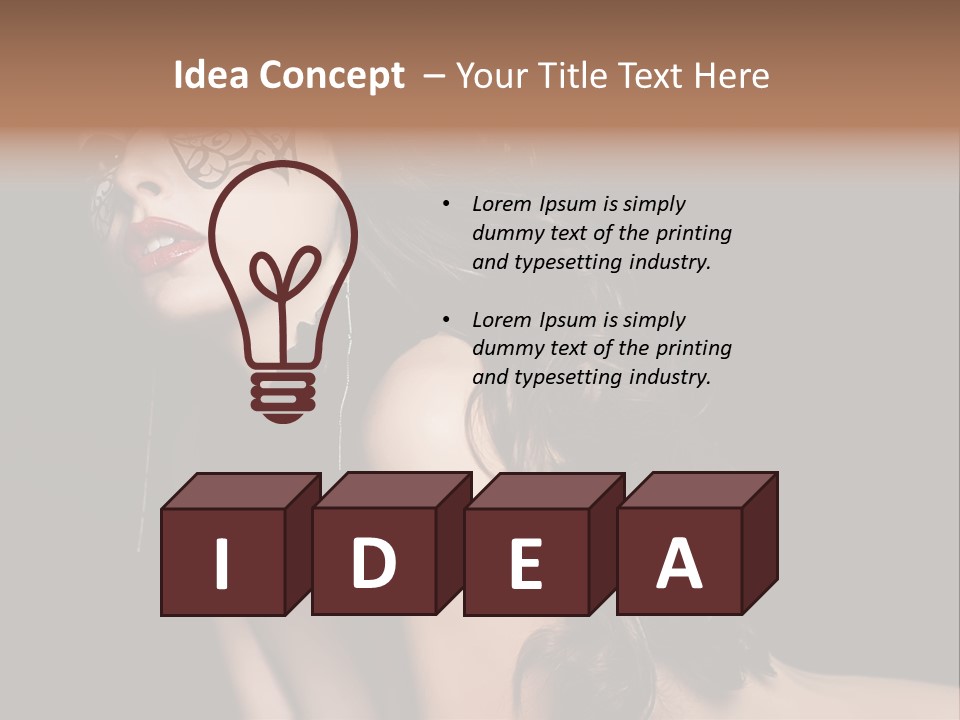 Show Portrait Eye PowerPoint Template