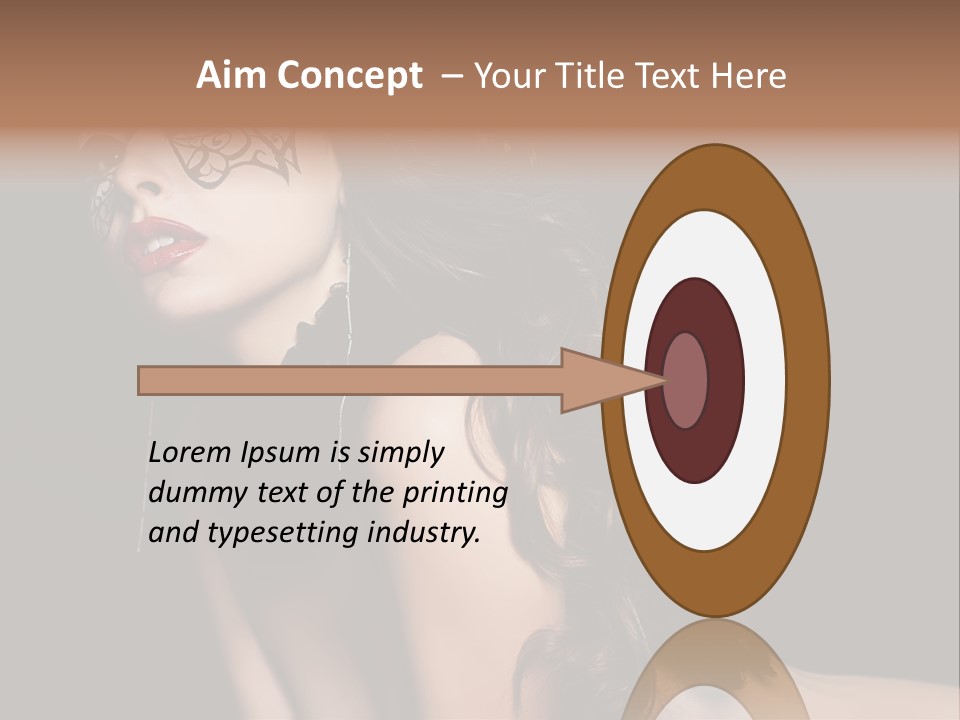 Show Portrait Eye PowerPoint Template