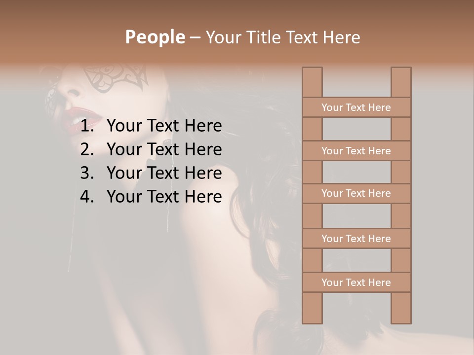 Show Portrait Eye PowerPoint Template