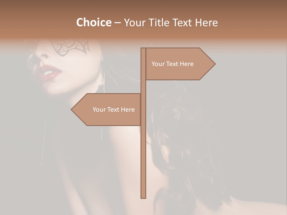 Show Portrait Eye PowerPoint Template