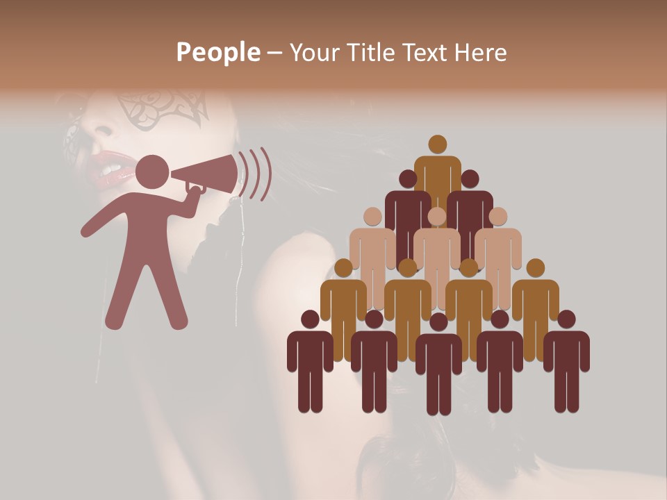 Show Portrait Eye PowerPoint Template