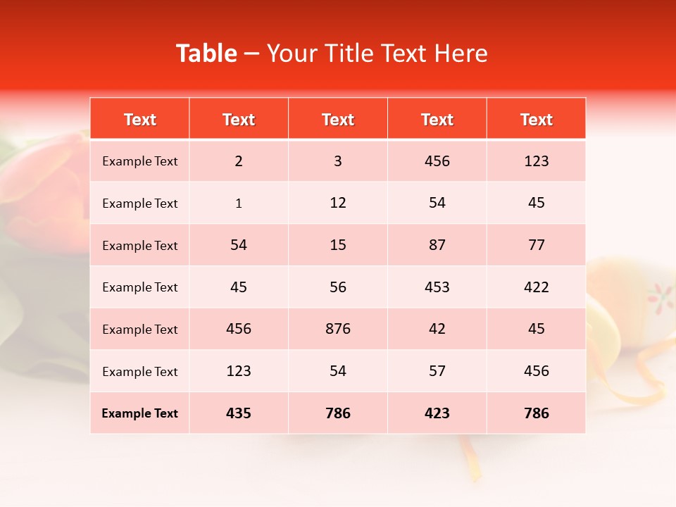 Decoration Holiday Springtime PowerPoint Template