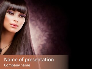 Luxury Shampoo Sensuality PowerPoint Template