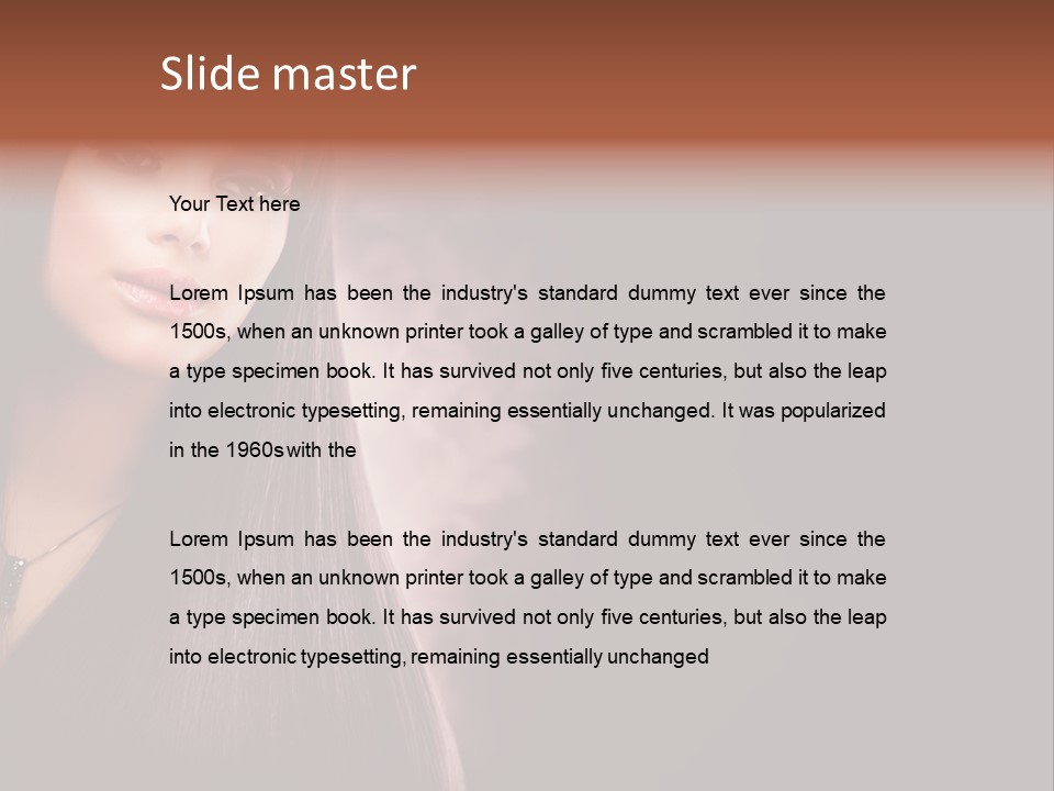 Luxury Shampoo Sensuality PowerPoint Template