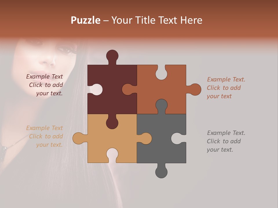 Luxury Shampoo Sensuality PowerPoint Template