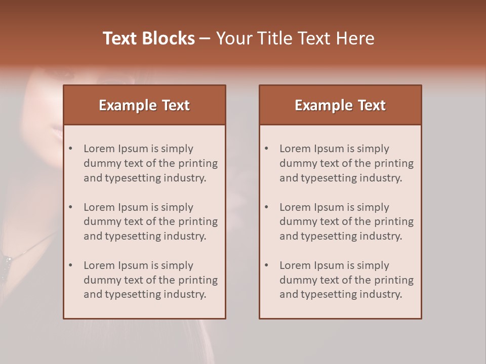Luxury Shampoo Sensuality PowerPoint Template