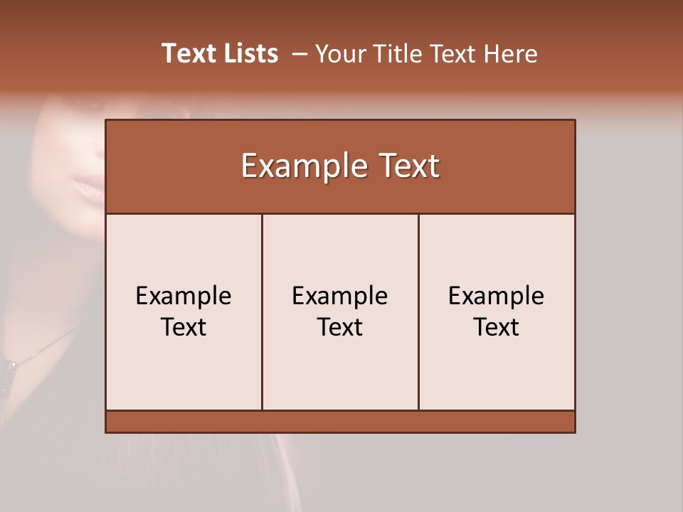 Luxury Shampoo Sensuality PowerPoint Template