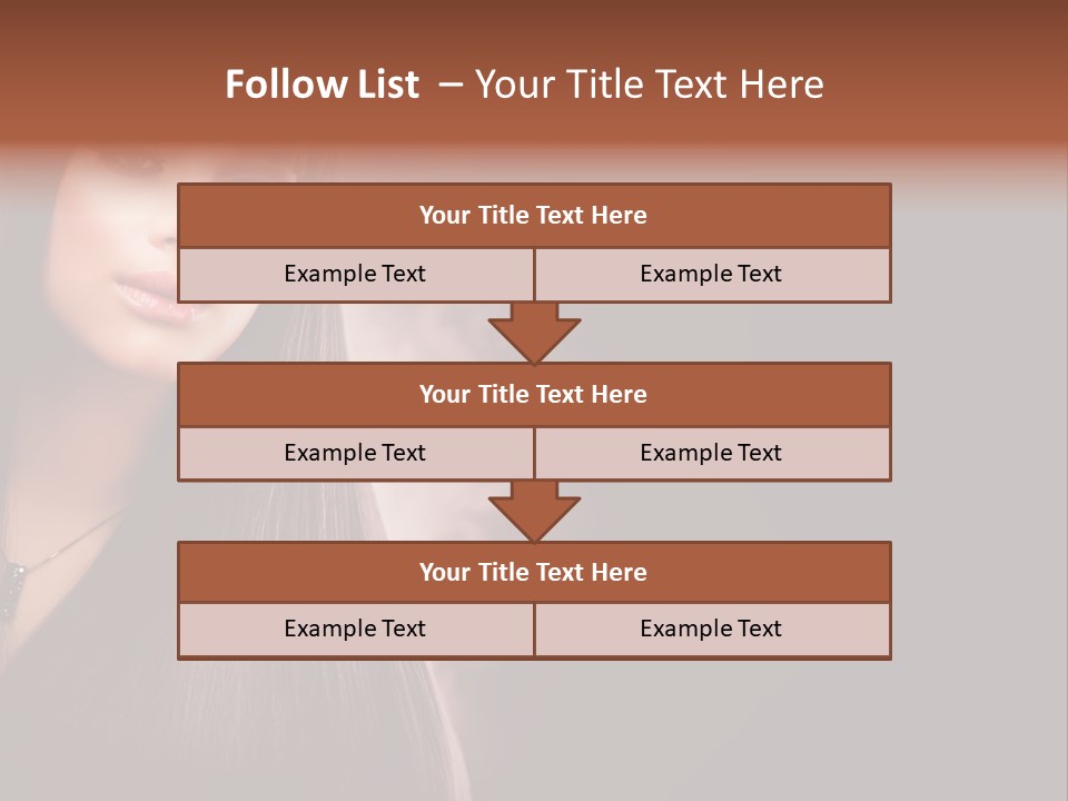 Luxury Shampoo Sensuality PowerPoint Template