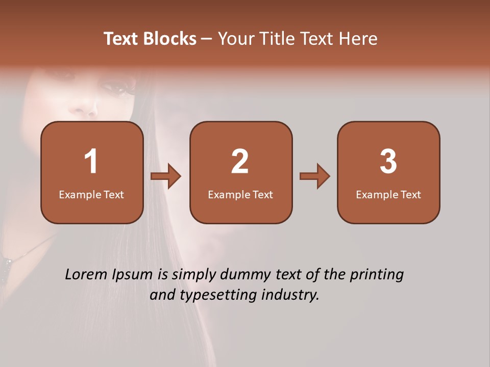 Luxury Shampoo Sensuality PowerPoint Template