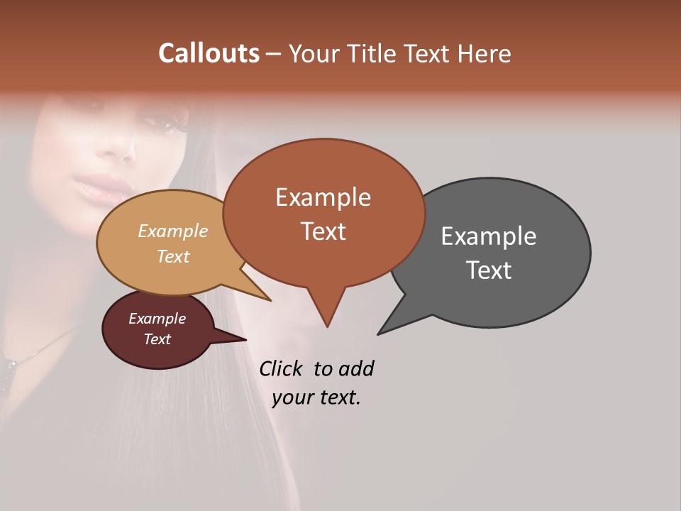 Luxury Shampoo Sensuality PowerPoint Template