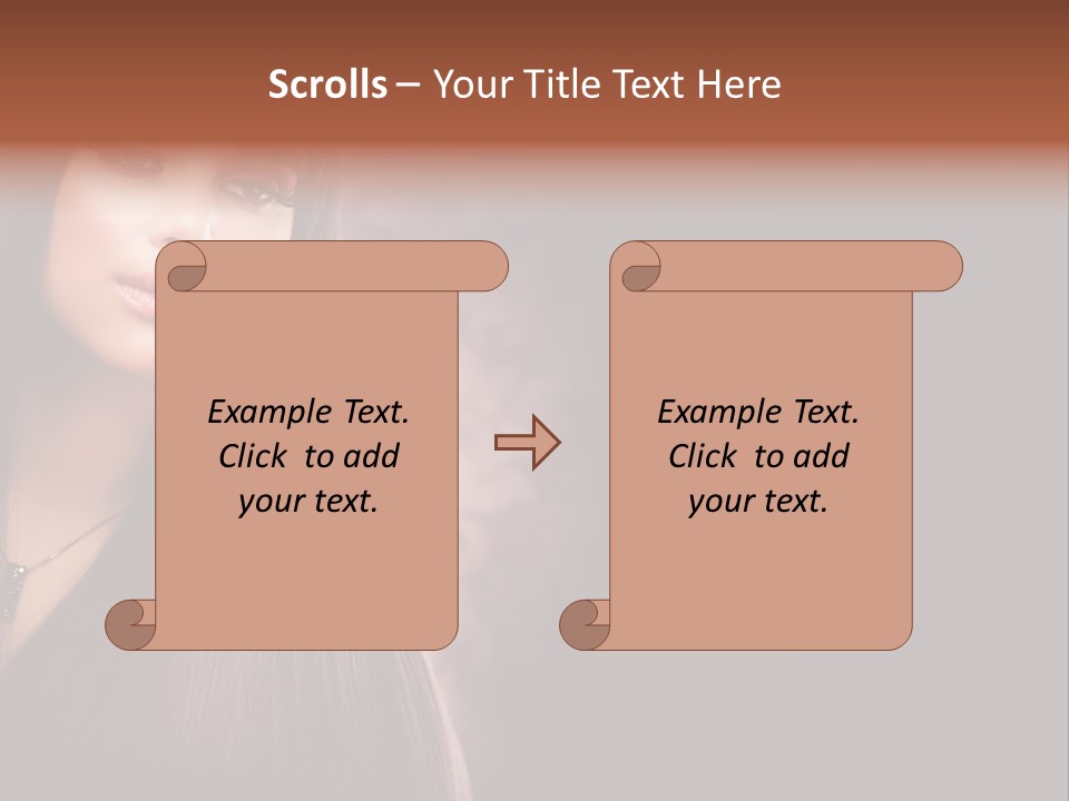 Luxury Shampoo Sensuality PowerPoint Template