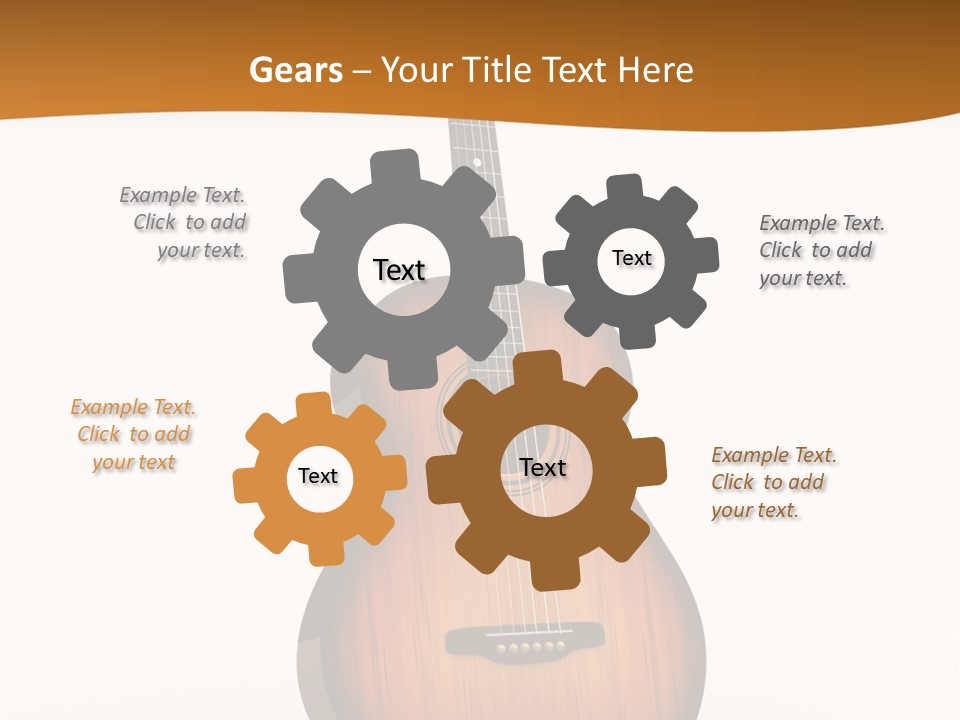 Guitarist Guitar Vintage PowerPoint Template