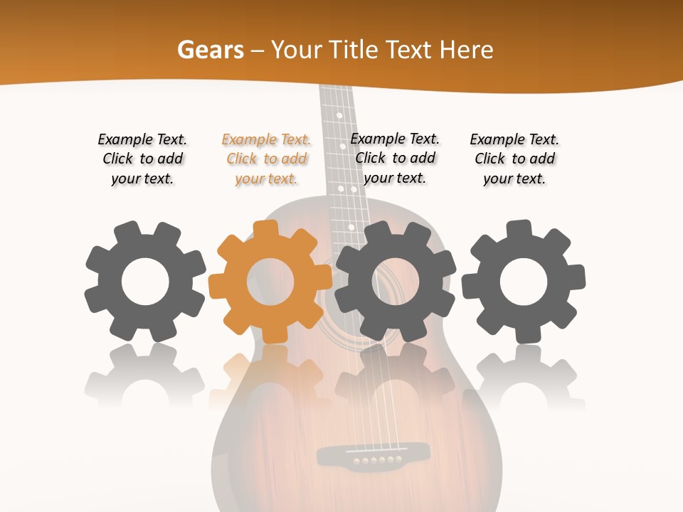 Guitarist Guitar Vintage PowerPoint Template