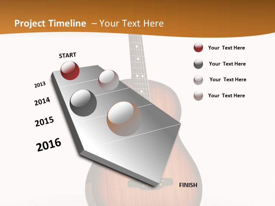 Guitarist Guitar Vintage PowerPoint Template