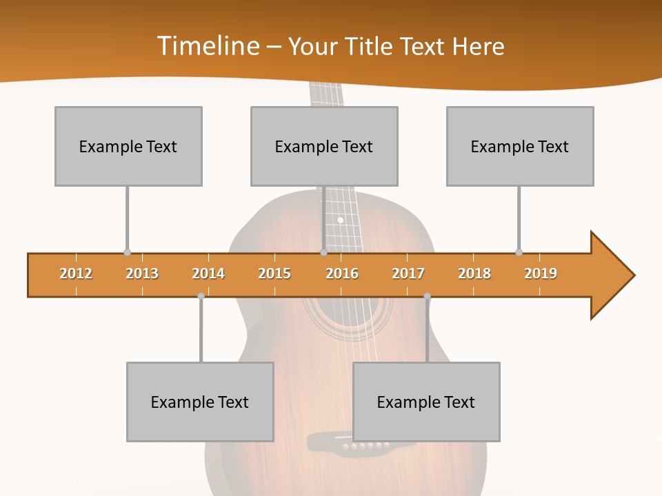 Guitarist Guitar Vintage PowerPoint Template