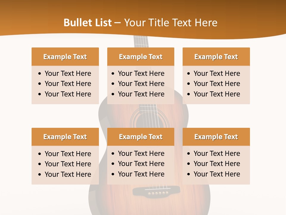 Guitarist Guitar Vintage PowerPoint Template