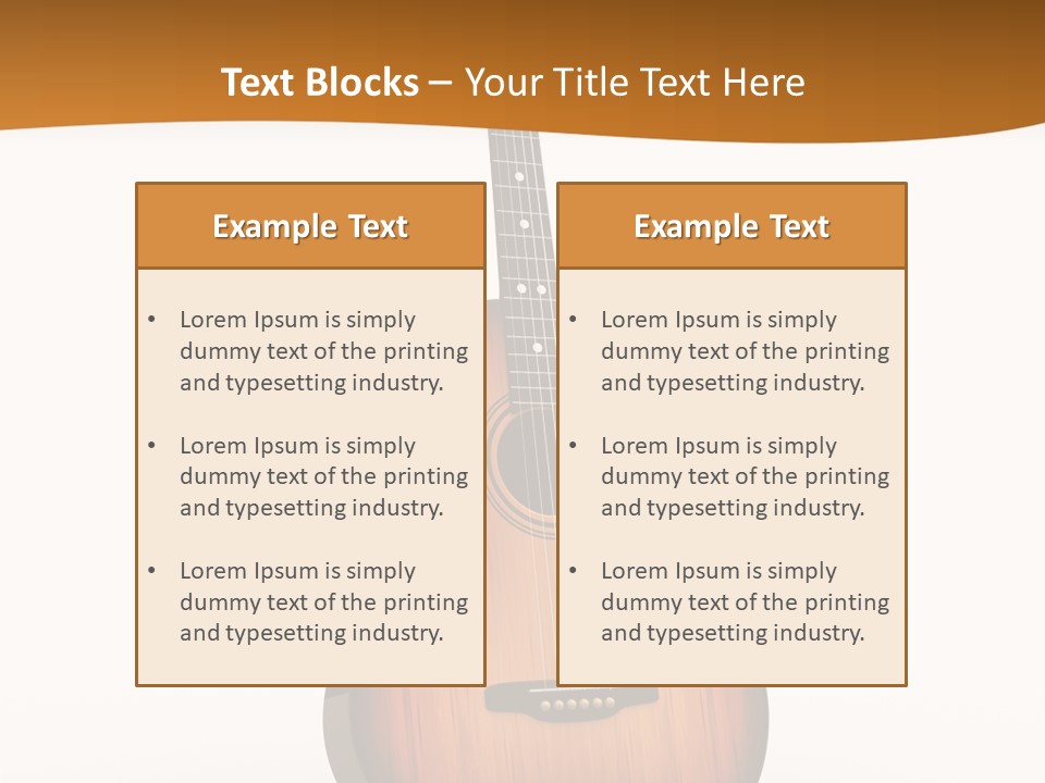 Guitarist Guitar Vintage PowerPoint Template