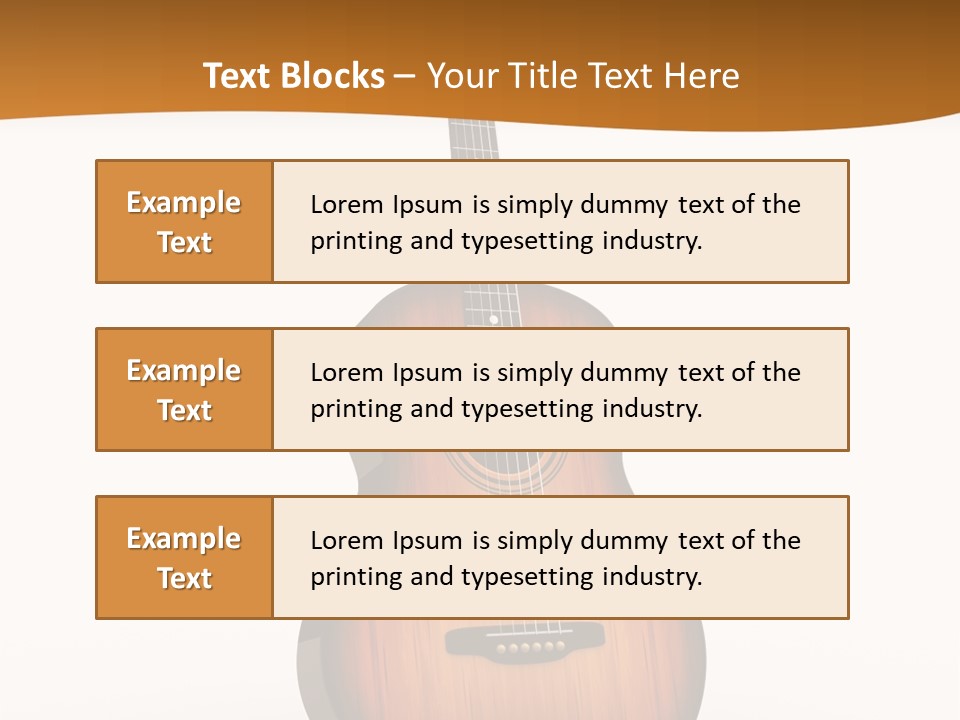 Guitarist Guitar Vintage PowerPoint Template