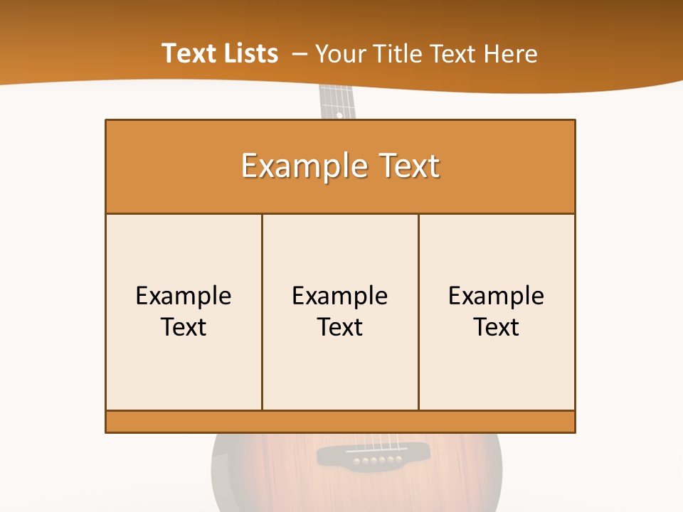 Guitarist Guitar Vintage PowerPoint Template
